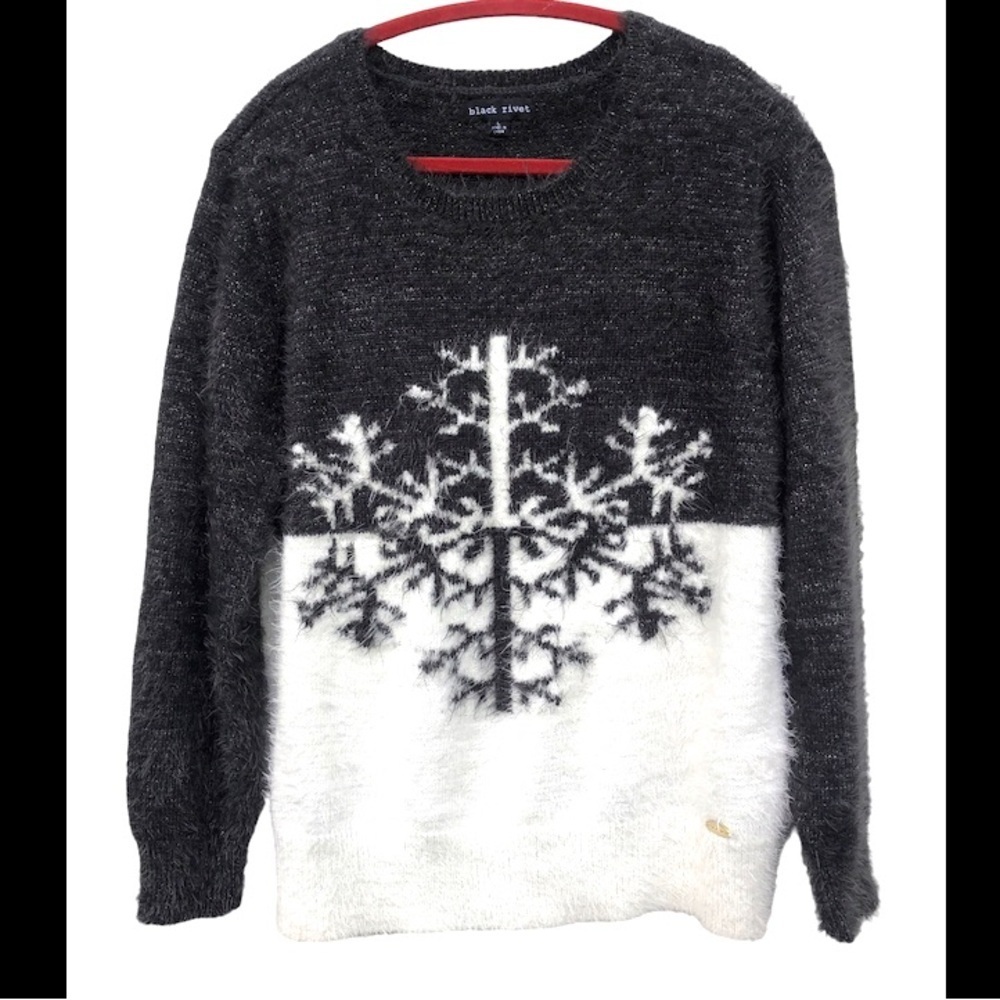 Black Rivet soft snowflake seater L